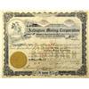 Spokane,WA - Spokane County - 1907 - Arlington Mining Corporation Stock Certificate :