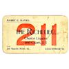 Leavenworth,Richelieu Liquor & Cigars Business Card :