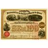 Peru, Lima,January 31, 1878 - Compania Ferrocarril de la Oroya y Mineral de Pasco, Stock Certificate