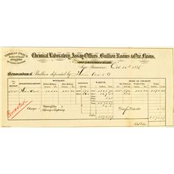 San Francisco,CA - October 14, 1886 - Price, Thomas Assayer :
