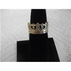 14K Gold Crown Ring, 4.5 Grams