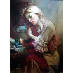 Pino "Love" - Signed and numbered, beautifully framed and matted, Giclee on canvas with coa, 20"x16"