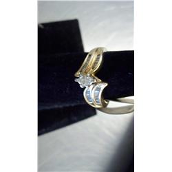 1 Carat Marquis & Baguette Diamond Ring,14K Gold, VS Diamonds, G Color