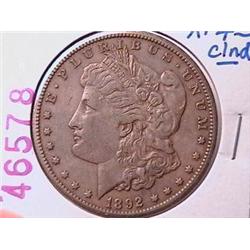1892-CC Morgan Dollar XF45
