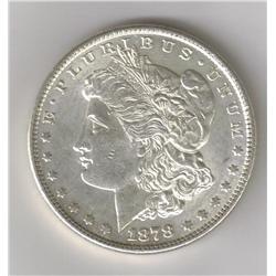 1878 N&M Clashed Morgan Silver Dollar, MS63 or NS64