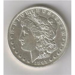 1897-O MORGAN SILVER DOLLAR AU "KEY COLLECTOR DATE" AT A GOOD SAVINGS
