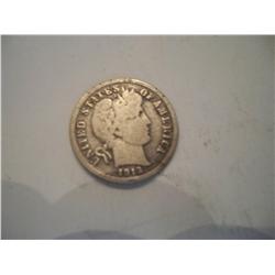 SUPER RARE 1913-S BARBER SILVER DIME