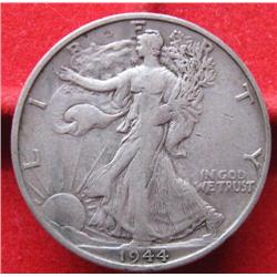 1944-S Silver Liberty Walking Half Dollar