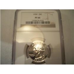 1959 Proof PF66 Liberty Seated Silver Quarter