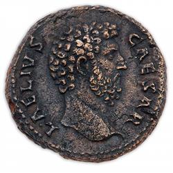 Ancient COIN, Aelius AE As or Dupondius. SLIGHTLY POROUS, BUT MAGNIFICENT PORTRAIT STRIKE!