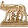 Image 1 : Ancient-like, mini-Capitoline she-wolf figurine w/ Romulus & Remus suckling, founders of Rome.