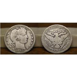 1903 Silver Barber Quarter