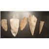 Image 1 : 5 Rare Vintage Original Indian Arrowheads