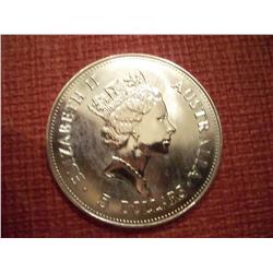 1 Troy Oz .999 Silver 1990 Australian $5 Kookaburra Coin