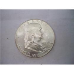 Brilliant Uncirculated 1955 Franklin Half Dollar