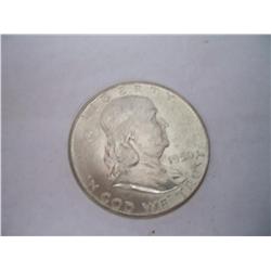1950-D Choice Brilliant Uncirculated Franklin Half Dollar