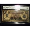 Image 1 : 1899 $2 Silver Certificate, Graded PCGS Fine 12