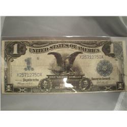 RARE 1899 $1 "Black Eagle" Silver Certificate