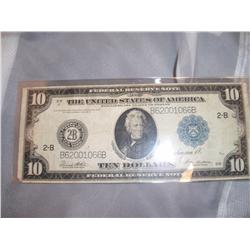 1914 $10 Federal Reserve Bank Note