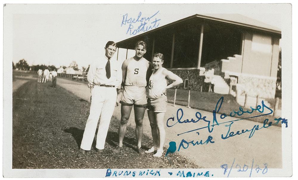 Charlie Paddock, Harlow Rothert, and Dink Templeton