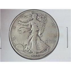 1936 WALKING LIBERTY HALF DOLLAR