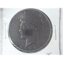1925-S PEACE SILVER DOLLAR (TONED)