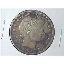 1903-O BARBER HALF DOLLAR (EXTRA FINE)