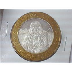 COLORADO CENTRAL STATION CASINO $10 SILVER TOKEN