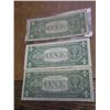 Image 2 : 3 ASSORTED 1957 $1 SILVER CERTIFICATES