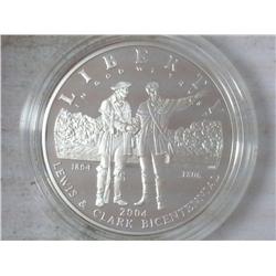 2004 LEWIS & CLARK PF SILVER DOLLAR