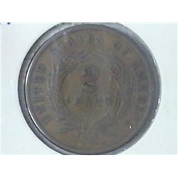 1864 TWO CENT PIECE