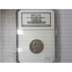 2002-S JEFFERSON NICKEL NGC PF69 ULTRA CAMEO