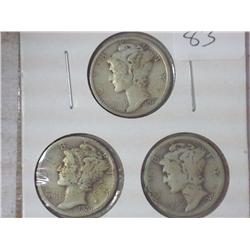 1920-P/D/S MERCURY DIMES