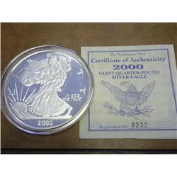 3 1/2 " QUARTER POUND SILVER EAGLE