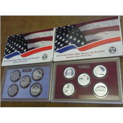 BOTH 2010 US 50 STATE QUARTERS PROOF SETS