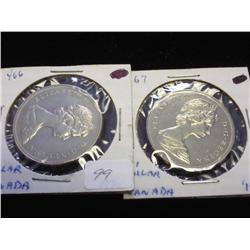 1971 & 72 CANADA $'S (UNC)