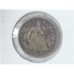1858-O SEATED LIBERTY HALF DIME (FINE+)