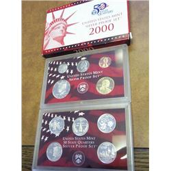 2000 US SILVER PROOF SET