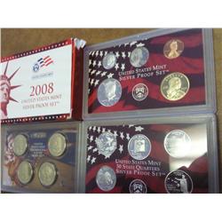 2008 US SILVER PROOF SET 14 PIECE