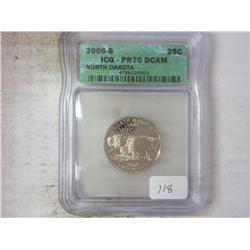 2006-S NORTH DAKOTA QUARTER ICG PR70DCAM