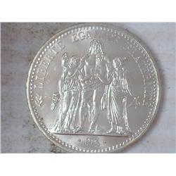 1967 FRENCH 10 FRANCS (UNC) SILVER .7234 OZ ASW