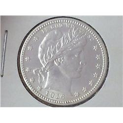 1916-D BARBER QUARTER (UNC)