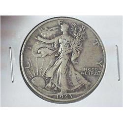 1943 WALKING LIBERTY HALF DOLLAR