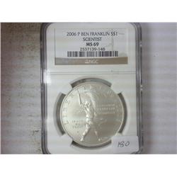 2006-P FRANKLIN ""SCIENTIST" SILVER DOLLAR