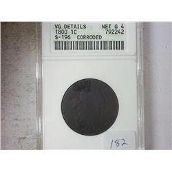 1800 US LARGE CENT ANACS NET G4