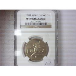 1994-P WORLD CUP HALF NGC PF69 ULTRA CAMEO