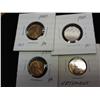 Image 1 : 1942, 45, 50 & 59 LINCOLN CENTS (UNC)