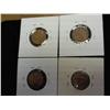 Image 2 : 1942, 45, 50 & 59 LINCOLN CENTS (UNC)