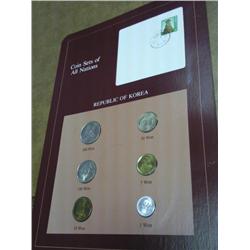 KOREA COIN & STAMP SET (UNC)