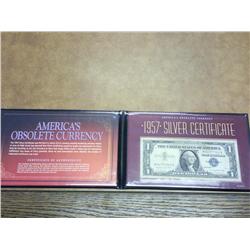 1957-A $1 SILVER CERTIFICATE (AS SHOWN)